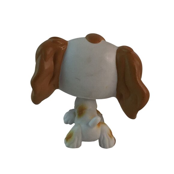 Littlest Pet Shop LPS #344 #252 White Brown Cocker Spaniel Puppy Dogs - Picture 4 of 11